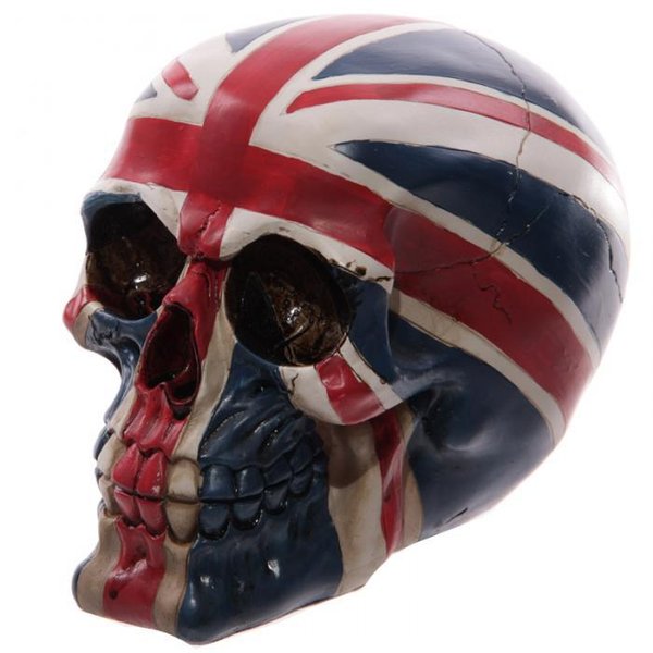 Crâne macabre - Drapeau Grande-Bretagne